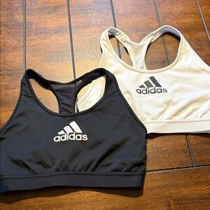 Adidas Black and White Sports Bras